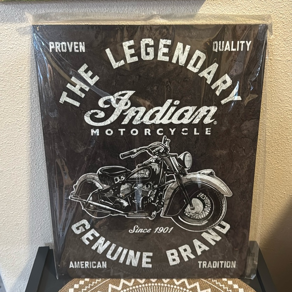 🆕 Indian Motorcycle Metal sign